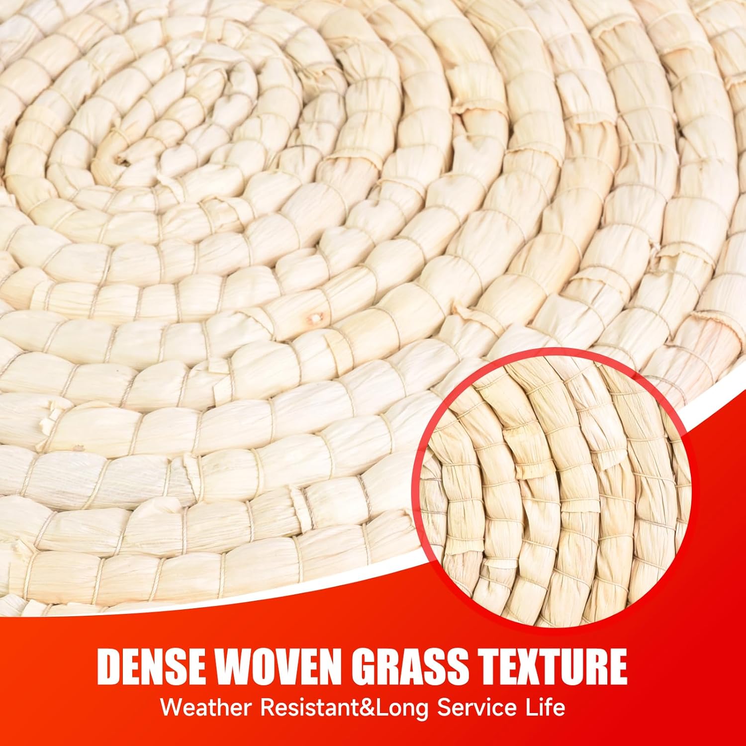 Catch&Hunt Archery Targets for Backyard, Traditional Solid Straw Circular Target Shooting Bow, Three-Layer Colored Rope Target Surface