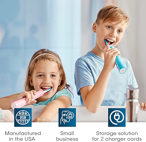 Miniatura 9 de Soporte para cepillo de dientes eléctrico, montaje en pared, compatible con Sonicare con 2 cargadores, se monta solo en una sola toma GFCIDecora.