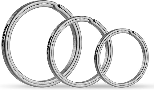 Miniatura 8 de MecArmy Titanio 3 unids4 unids7 unids18 piezas llaveros llaveros grandes pequeños anillos divididos