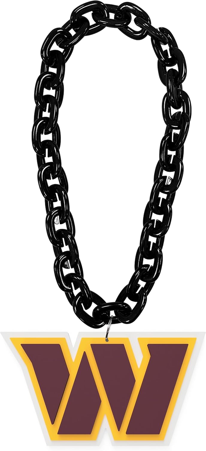 Aminco NFL Washington Commanders Team Fan Chain, Black