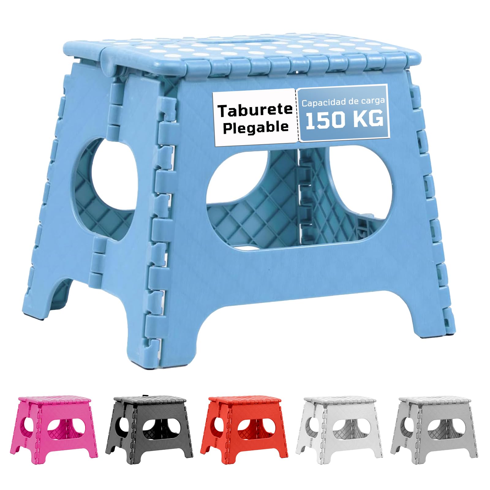 EASY SPEED Taburete Plegable Cocina o Baño (21x17x18cm),Hecho de Material Plástico PVC Antideslizante Banco Plegable Portatil,Taburete Plegable para Niños (hasta 150 Kg),Rosa — view 15