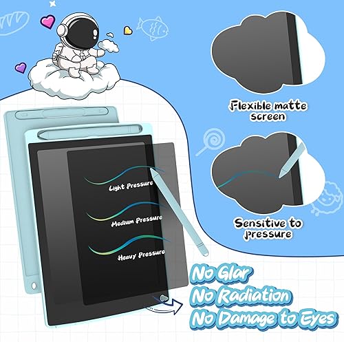 Miniatura 3 de LEYAOYAO Paquete de 2 tabletas de escritura LCD de 8.5 pulgadas con bolsa, almohadilla de dibujo de pantalla colorida, juguete educativo de