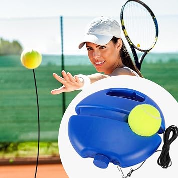 Tennis Rebounder Trainer - Rebound Tennis Trainer Kit | Bounce Back Tennis Training Equipment, Ball Control Trainer for Beginners and Sport Exercise