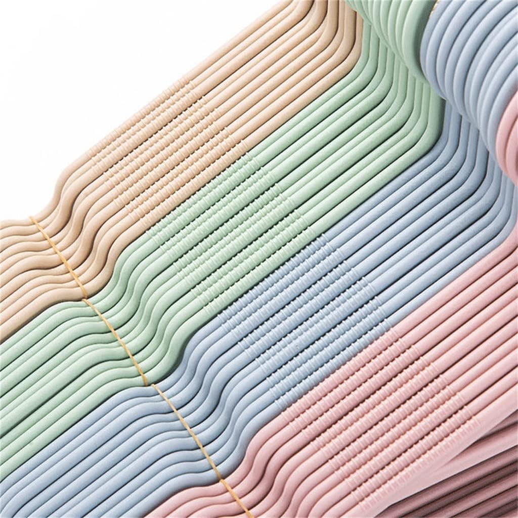 5pcs/Lot Portable Clothes Hangers Non-Slip Hook for Suit Closet Garment Outdoor Drying Rack Clothing Hanger (Color : Beige, Size : Mcode) (Blue Mcode)