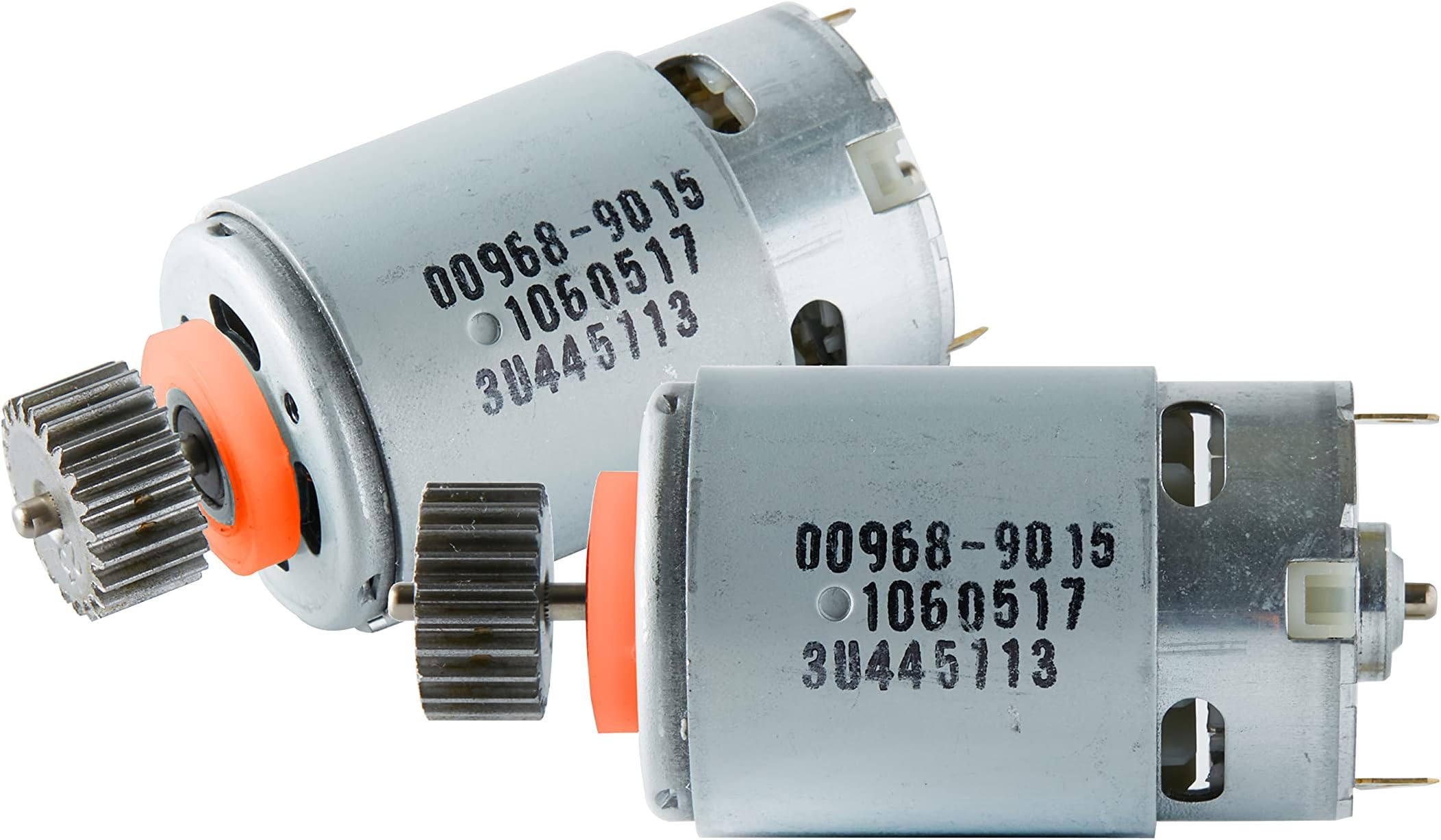 Pair of 12 Volt # 7R Motor Pinion (23T) for Fisher Price for Power Wheels Children Ride on Car, 12V Replacement Gearbox Motor Orange