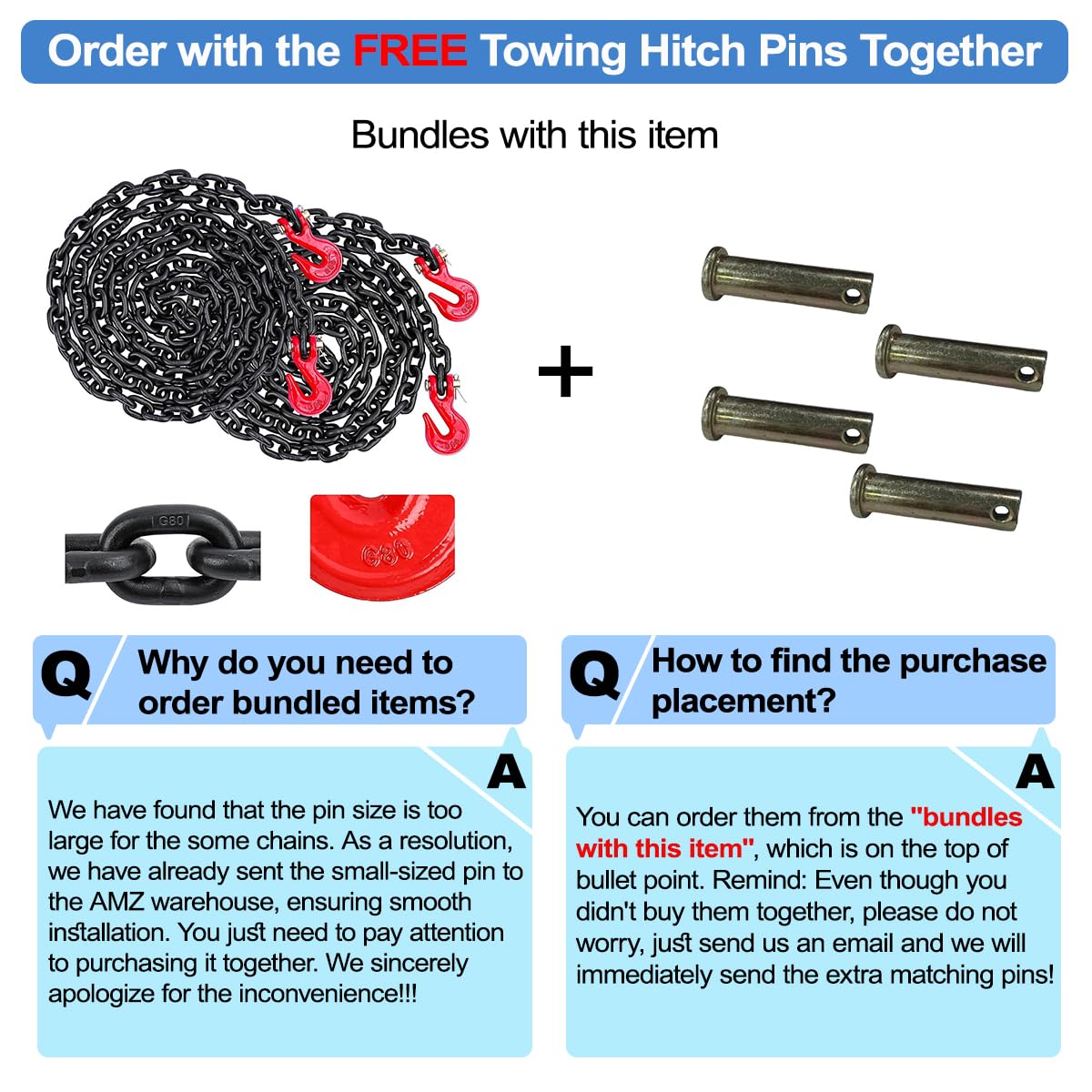 G80 Load Binders - Heavy Duty Trailer Chains -2