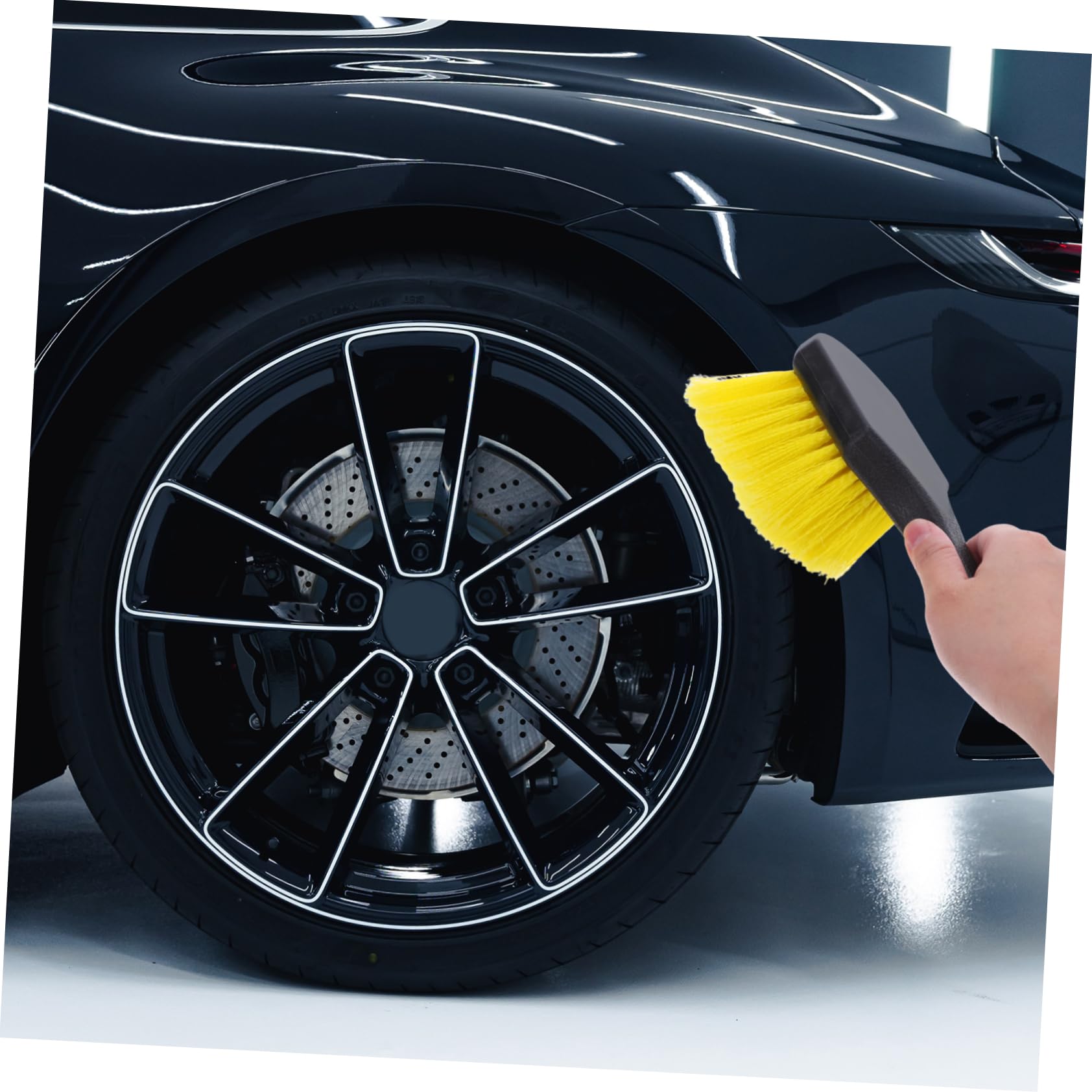 TOPBATHY 9stücke Autoreinigungsset Innenraum Mit Felgenbürste Reifenbürste Auto Und Weichen Reinigungsbürsten Für Detailing Lüftungsschlitze Und Armaturenbrett