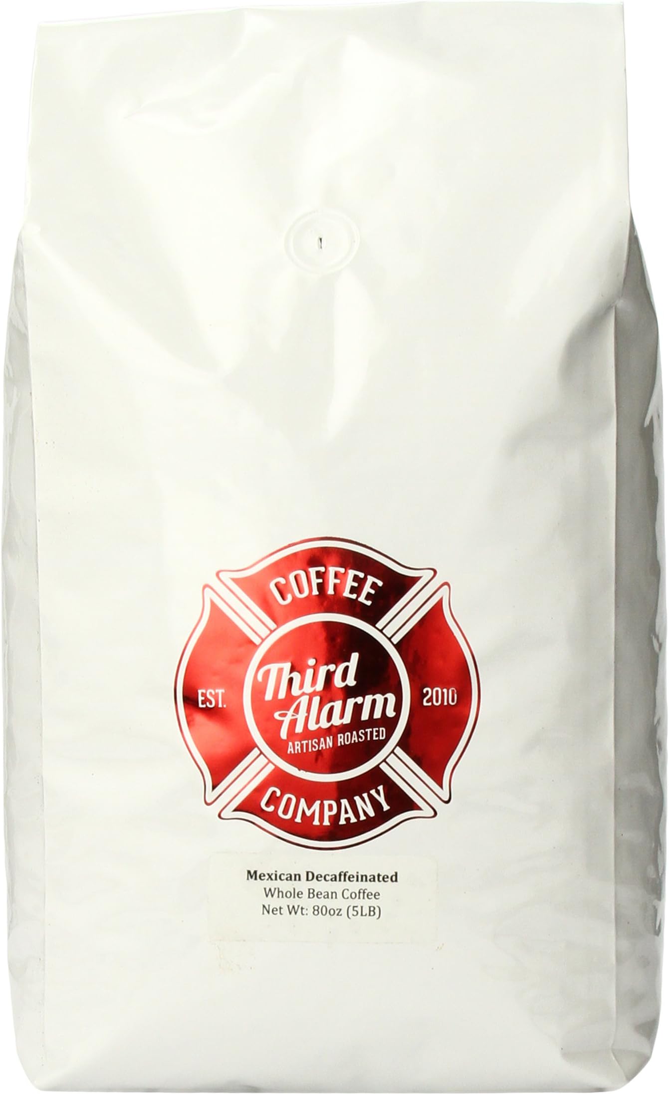 Third Alarm Mexican Decaffeinated Whole Bean Coffee, 80 Ounce