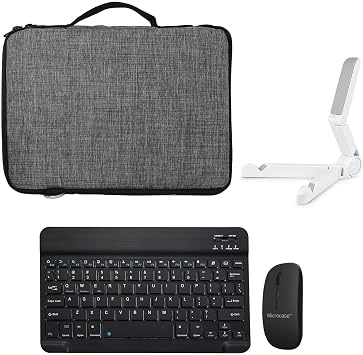 Microcase Lenovo Tab M10 TB-X306F 10.1 Tablet Bag + Bluetooth Keyboard + Mouse + Tablet Stand - AL8112