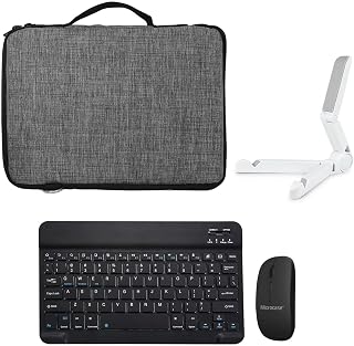 Microcase Asus ZenPad 3S 10 Z500KL 9.7 Inch Tablet Çanta + Bluetooth Klavye + Mouse + Tablet Standı - AL8112