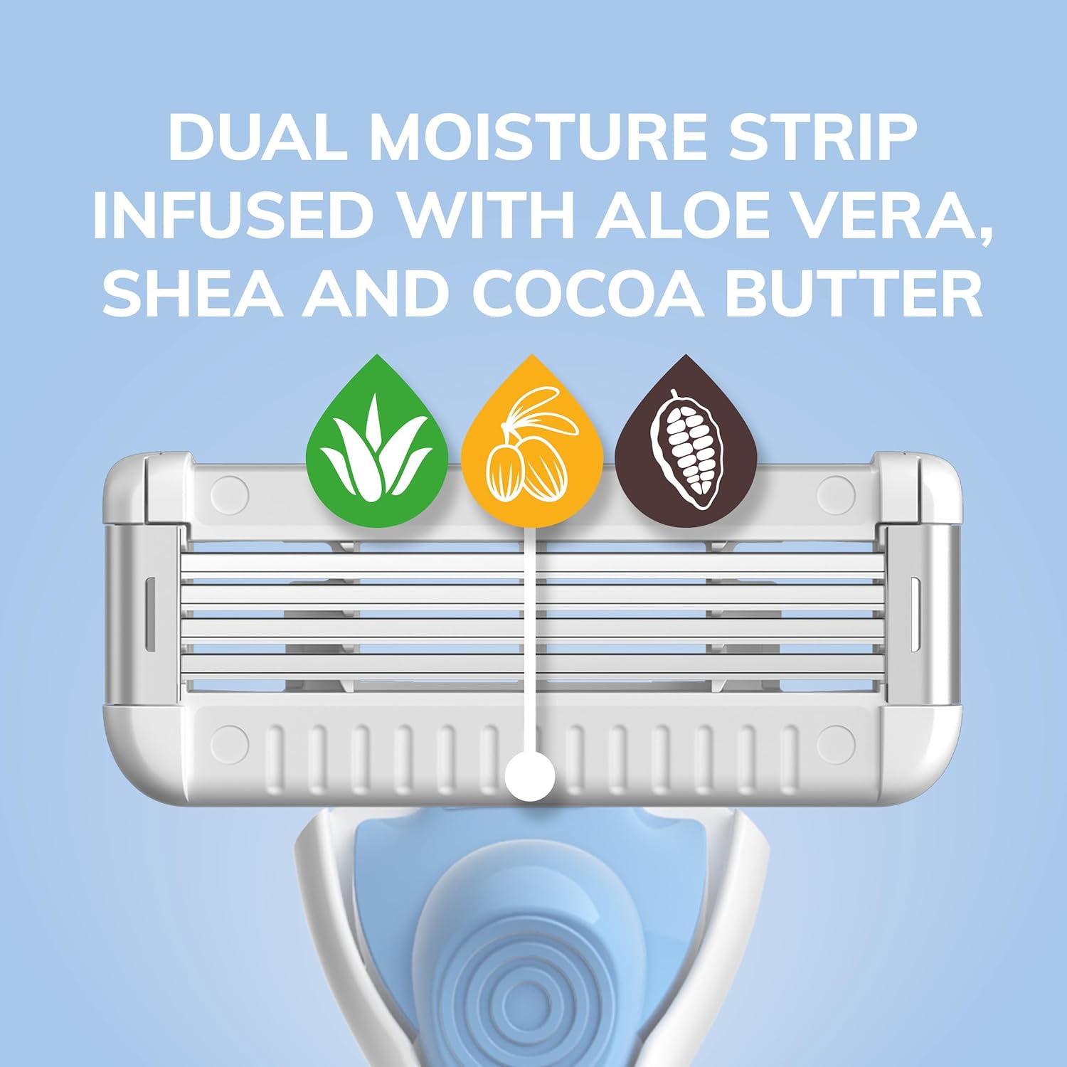 BIC EasyRinse センシティブ 詰まり防止 詰め替え可能 女性用カミソリ ブレード4枚 カミソリハンドル 1個 詰め替えカ