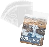 Vista 9 de Mat Board Center - Paquete de 100 fundas de plástico transparentes resellables de 4 3/4 x 6 1/2 pulgadas, bolsas de polipropileno autosellables