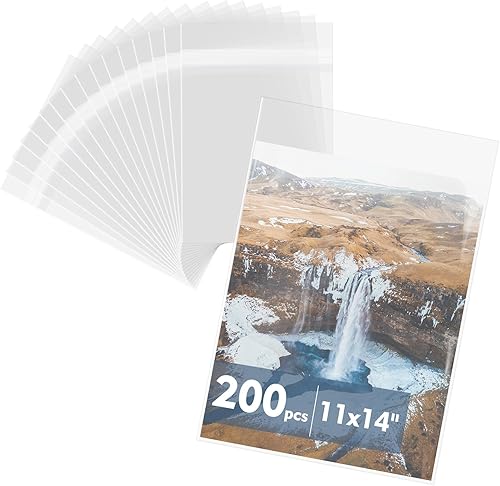 Miniatura 9 de Mat Board Center - Paquete de 100 fundas de plástico transparentes resellables de 4 3/4 x 6 1/2 pulgadas, bolsas de polipropileno autosellables