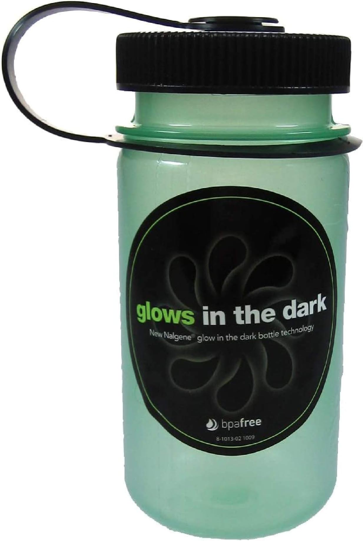 Nalgene Mini-Grip Glow Green Water Bottle (12-Ounce)