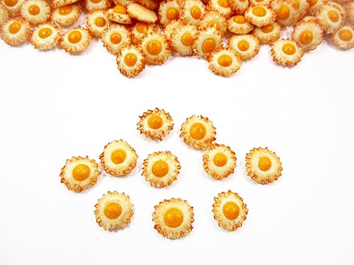 Miniatura 4 de Casa de muñecas Miniaturas Comida Lote 100 Huevos Fritos Sueltos Desayuno Al Por Mayor 15464