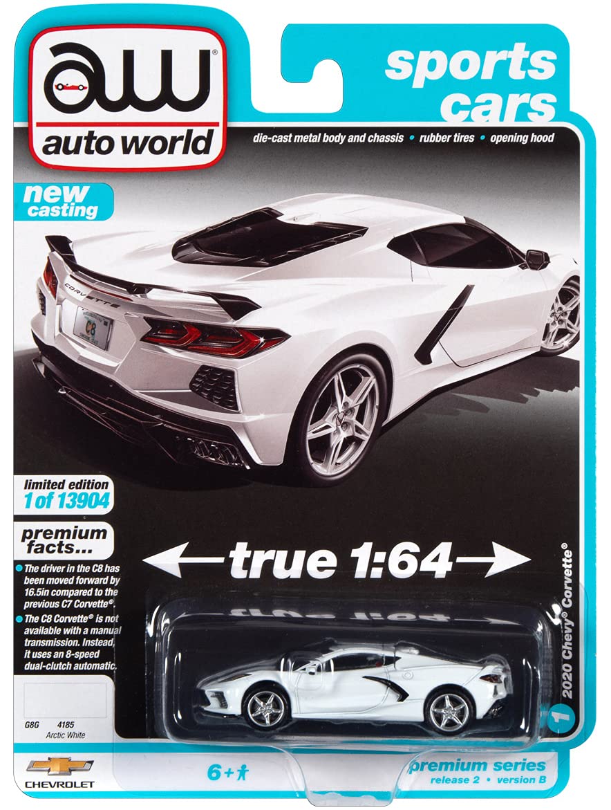 Buy Auto World Diecast 2020 Chevy Corvette C8 Stingray Arctic White