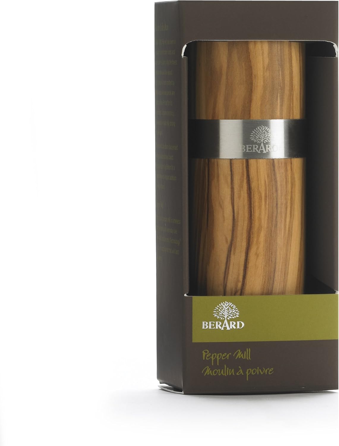 Berard Acero Olive Wood Pepper Mill