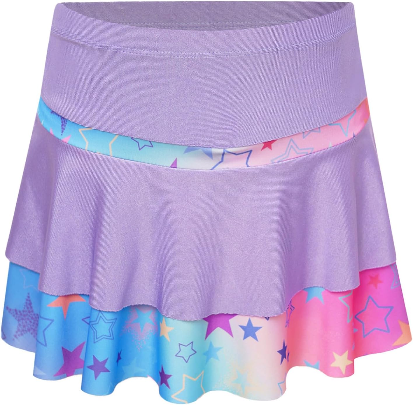 Hansber Kids Girls Golf Tennis Skirt Active Dance Performance Mini Skorts with Built-in Shorts