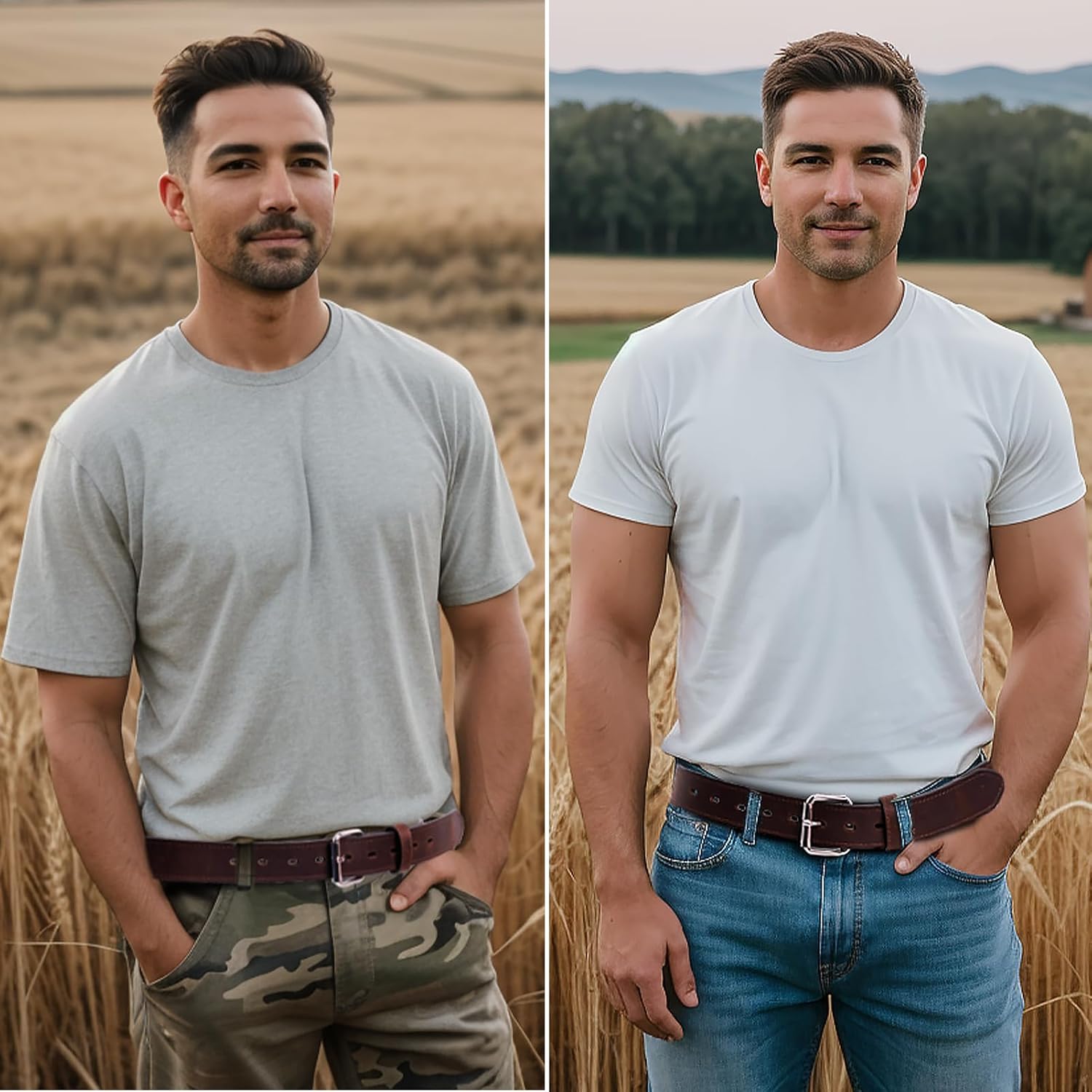 Concealed Carry CCW Leather Gun Belt | Top Grain Leather Belt for Gun Carry | Mens Heavy Duty EDC Belt 1 1/2-Inch - Image 6