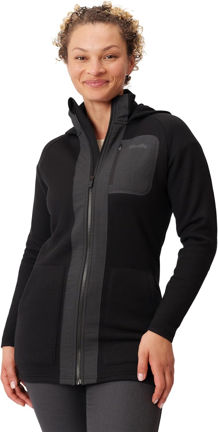 Women's 100% Merino Fleece Jacket By Woolly | RWS Certified | Soft, Weather-Ready Warmth, Seattle Designed