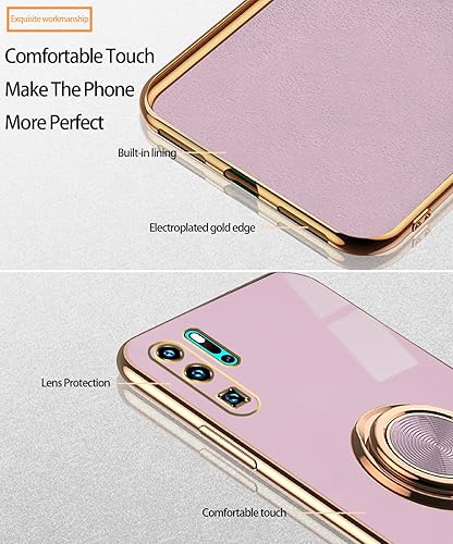 Miniatura 9 de Wousunly Compatible con Huawei P30 Pro Case Ring Holder Magnet Green, Huawei P30 Pro Funda de teléfono Funda de silicona a prueba de golpes Funda