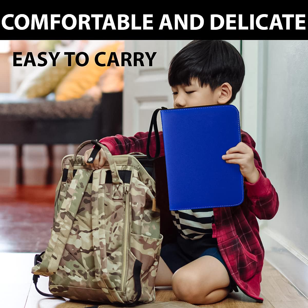 Card Folder, Trading Card Binder, 4 Pocket Trading Card Album Binder