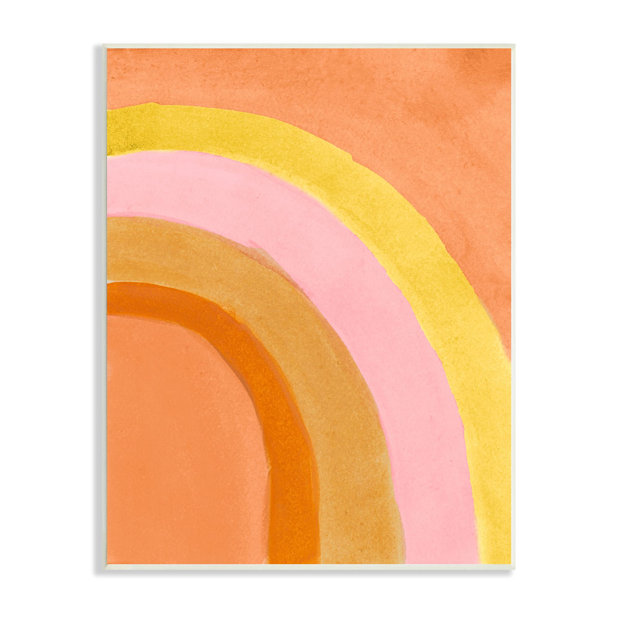 Stupell IndustriesSummer Sun Rainbow Warm Tone Arches, Designed by Emily Navas Wall Plaque, 13 x 19, Orange