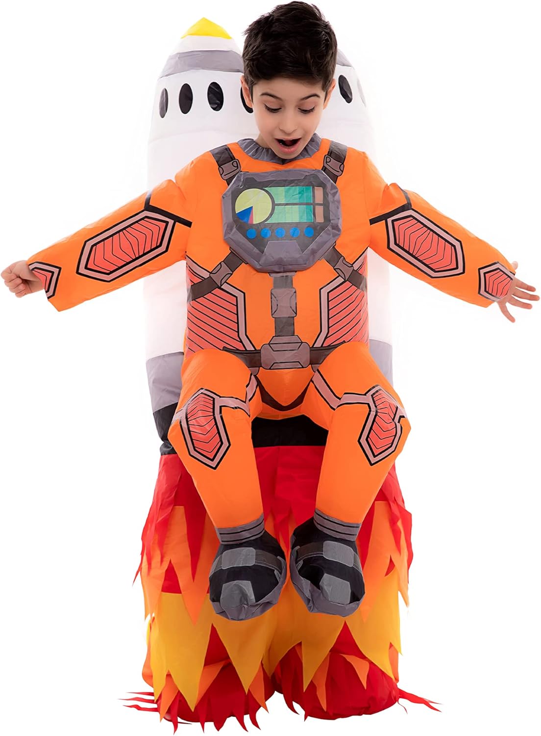 Spooktacular Creations Unisex Kids Inflatable Halloween Costume Jet Pack Inflatable Costume with Rocket - Image 3