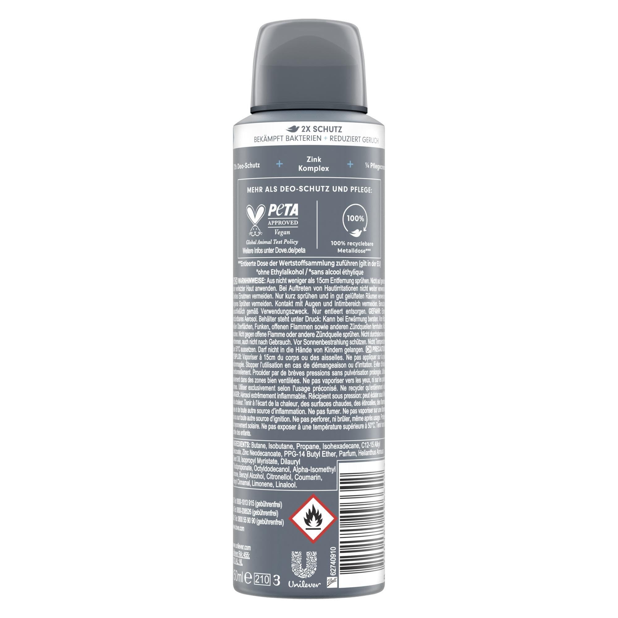 Dove Men+Care Advanced Deodorant Spray Clean Comfort x 150 ml – Ansicht 2