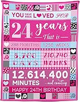 Vista 8 de Pink Love Rose Elements - Manta de cumpleaños para niña de 2 años, 50 x 60 pulgadas, moderna, multiusos, lavable a máquina