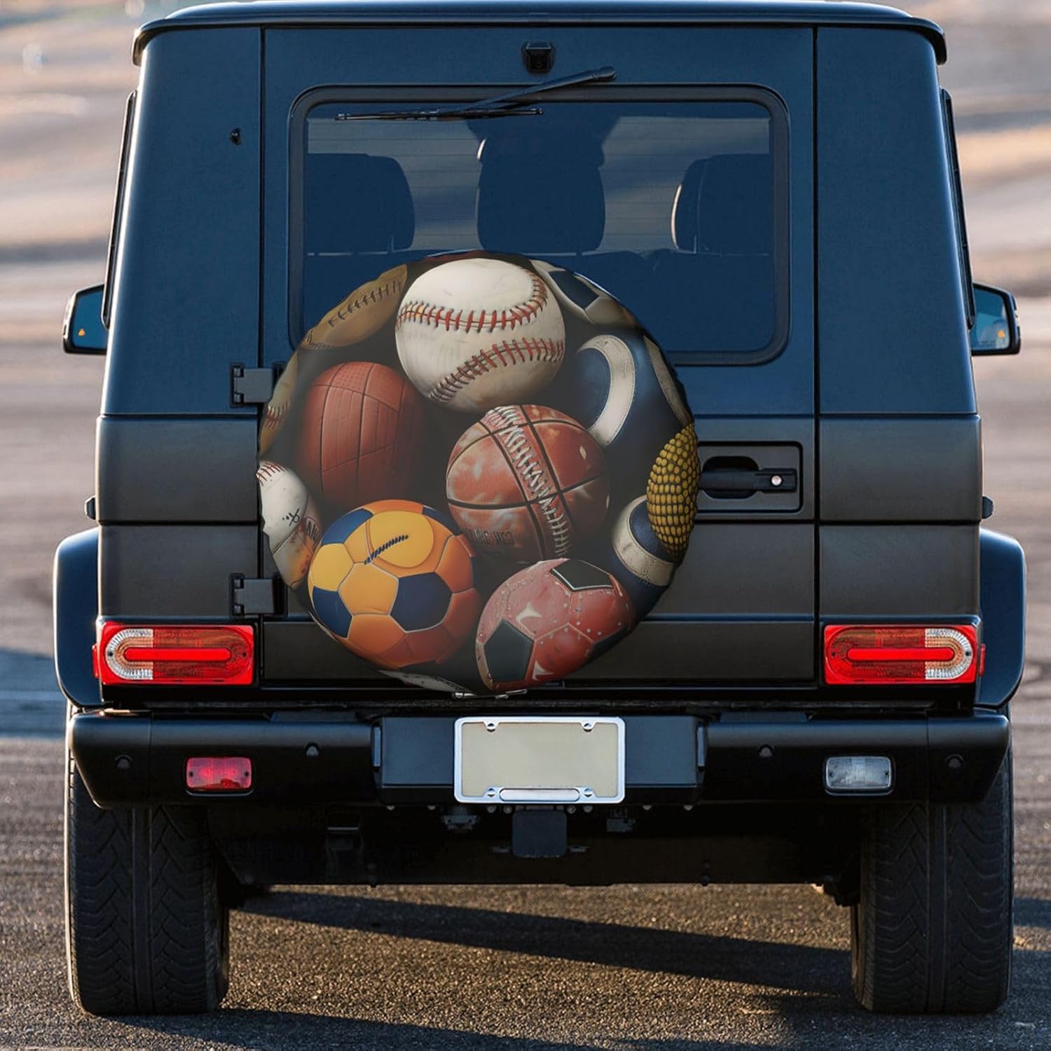 Sports Ball Print Tire Cover Universal Spare Wheel for Trailer Rv SUV Truck Camper Travel Accessories