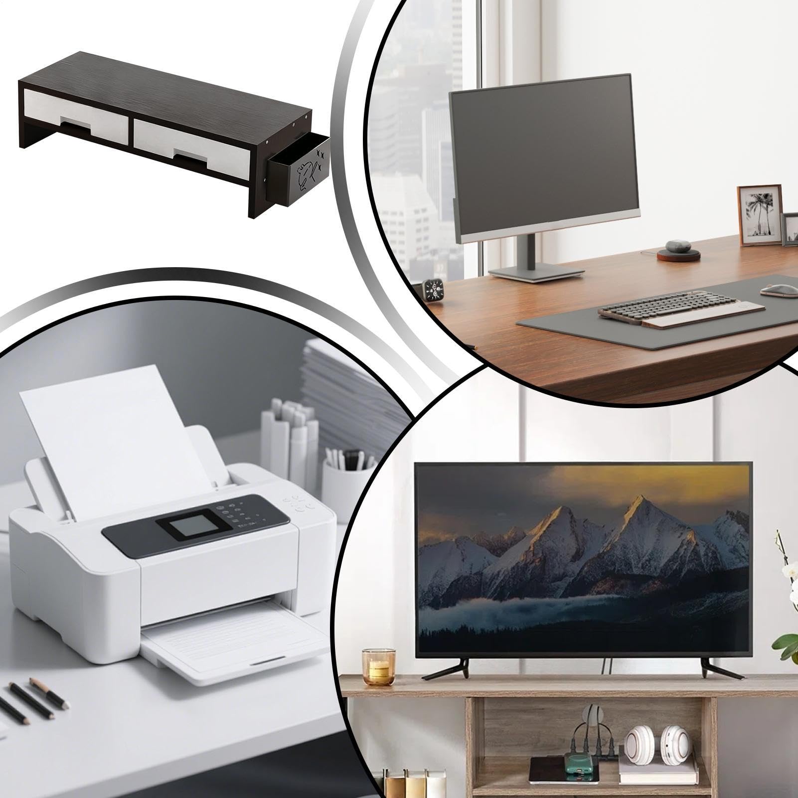 Base Per Alzare Il Monitor Supporto Robusto Con Estensione Regolabile E | Base Per Monitor Da Scrivania Per Computer Per Famiglia, , Uffici, Interno, Studio, Camera Da , Stanza, E Sc