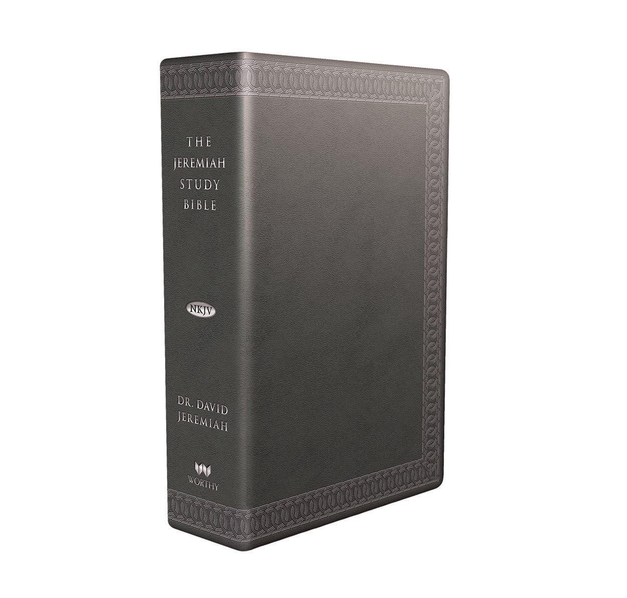 Buy The Jeremiah Study Bible, NKJV (Charcoal w/ burnished edges) LeatherLuxe® What It Says