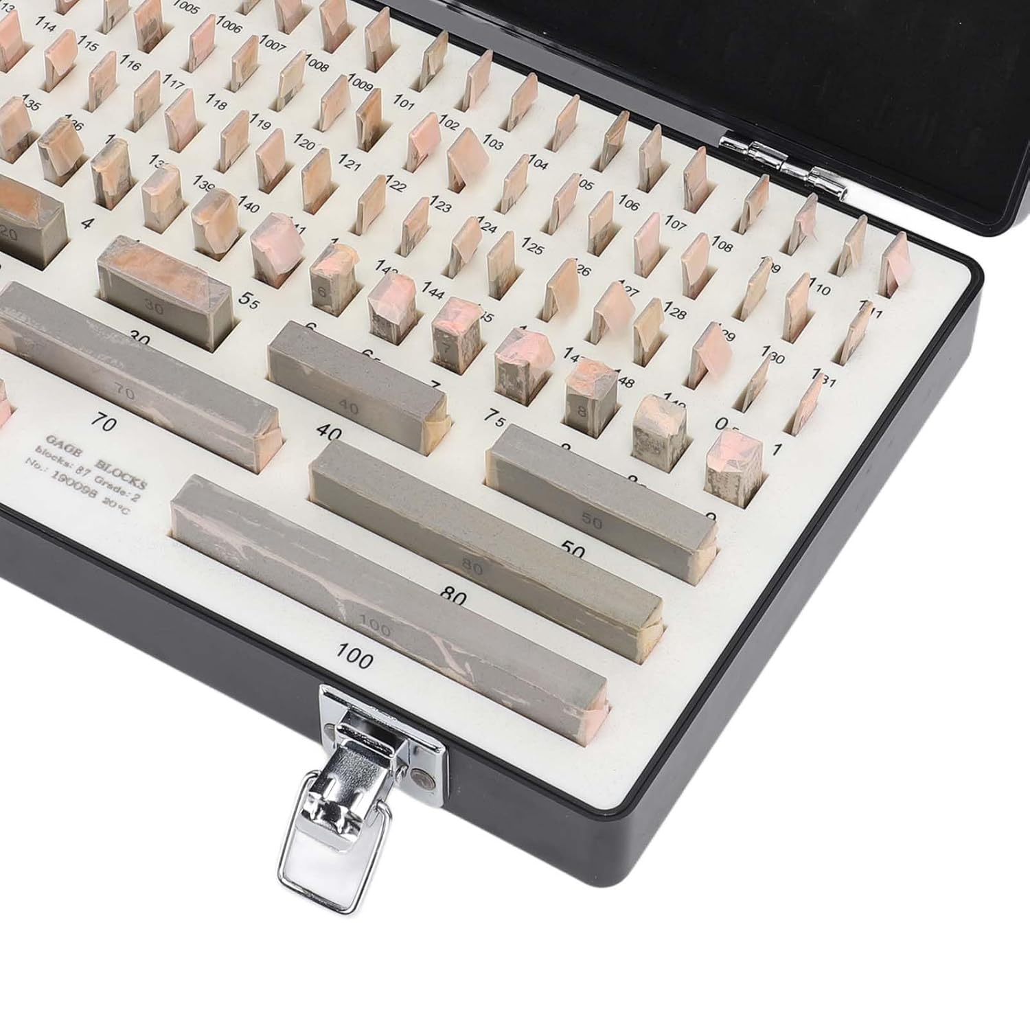 87 PCS Steel Block Set with Toolbox, Rectangular Block Blockcision Setup Blocks Measuring Block for Calibrating Other Accuracy of