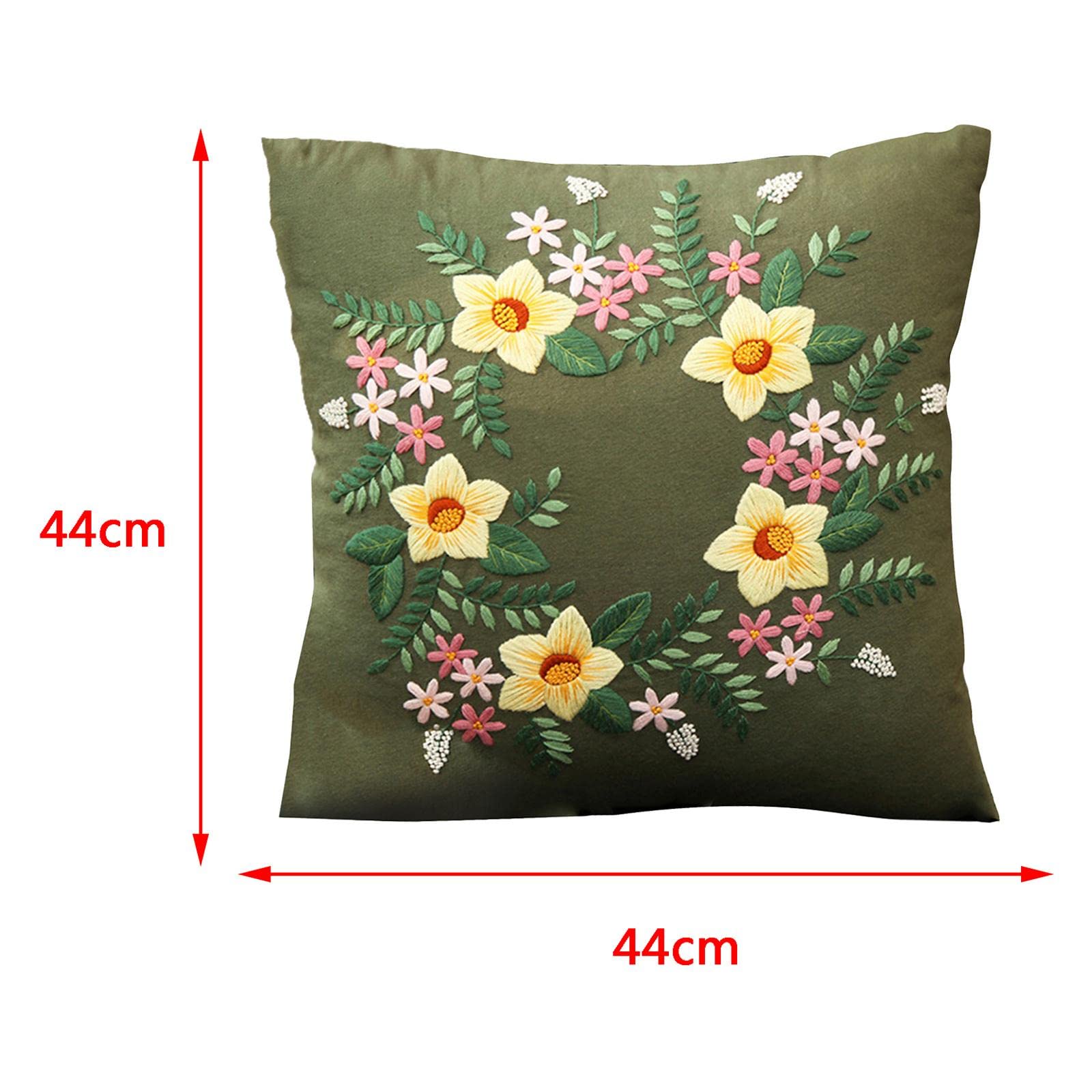 Amazon | Simhoa Diy刺繍枕カバーキットクッションカバー