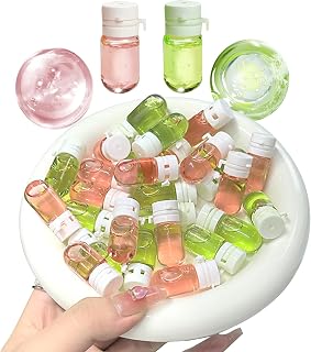 Cleansing Oil for Face 40Pcs Moisturizing Cleansing Oil Makeup Remover, Individually Mini Size Packaged Units, Travel Essential & Controlled Dosage 20Pcs Green 20Pcs Pink