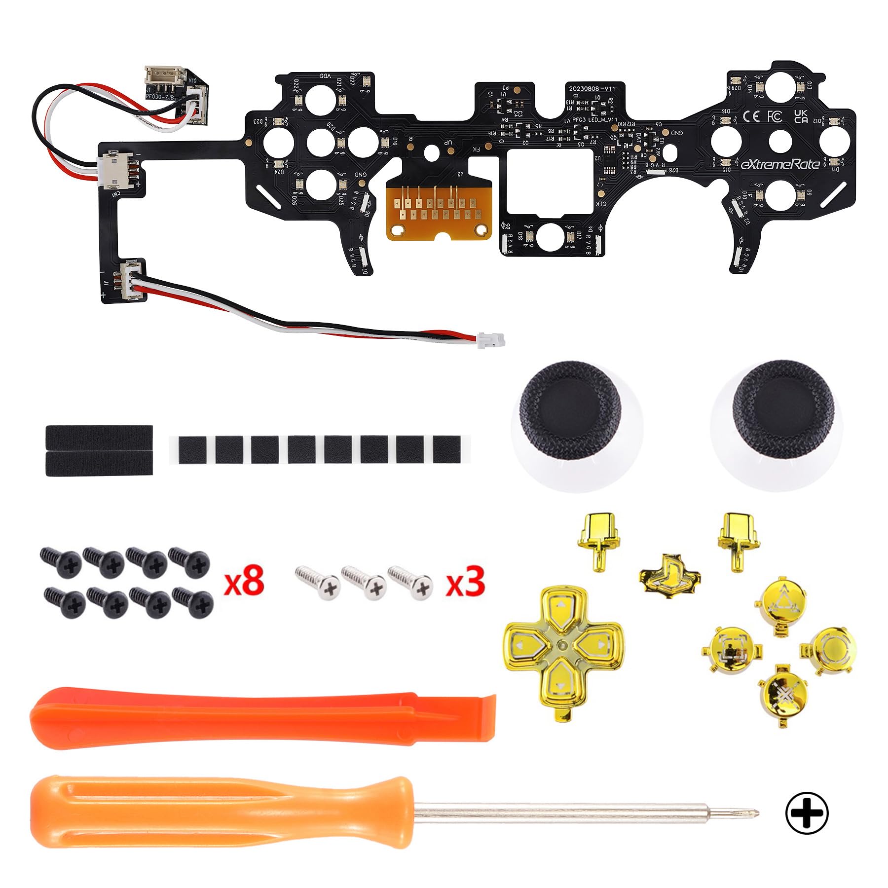 ブレステーション5 Amazon.com: eXtremeRate 7 Colors 9 Modes Luminated Dpad