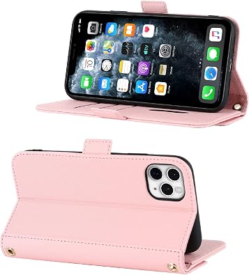 Crossbody Wallet for iPhone 11 Pro Max Case with Lanyard Strap Credit Card Holder 6.5, Case for Men Women Girl