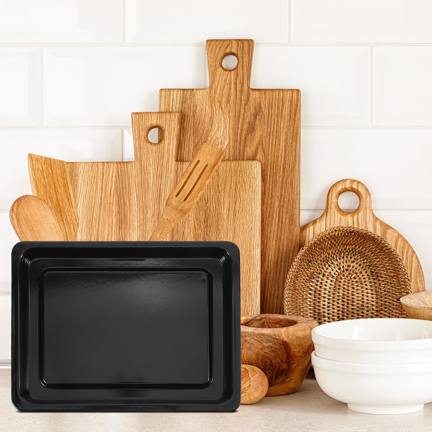 Oven Tray Handle and Baking Pan Clamp, Stainless Steel and Plastic Construction with Nonstick Surface, Heat Resistant Gripper for Safe Cooking and Baking