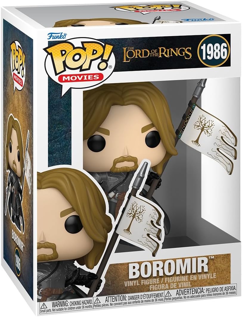Funko Pop! Movies: Lord of The Rings - Boromir - Collectable Vinyl Figure - Gift Idea - Official Merchandise - Toys for Kids & Adults - Movies Fans - Model Figure for Collectors and Display