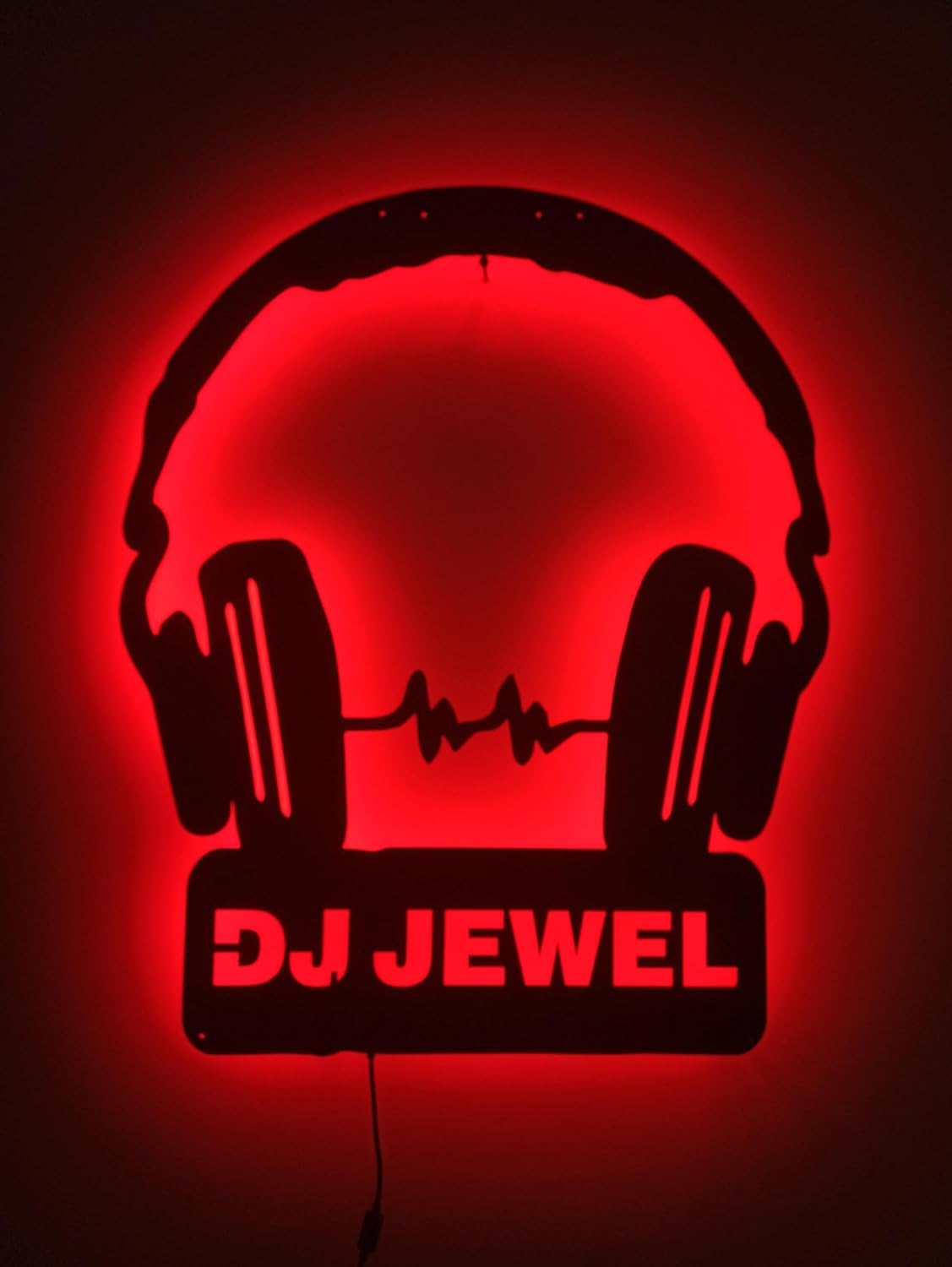 Dj Lights, Custom Name Dj Player Metal Sign, Personalized Dj Headphones Wallart Rgb Led Light, Sound Studio Dj Club Name Sign, Custom Dj Neon Name Sign, Birthday Gift For Musician 1466652520
