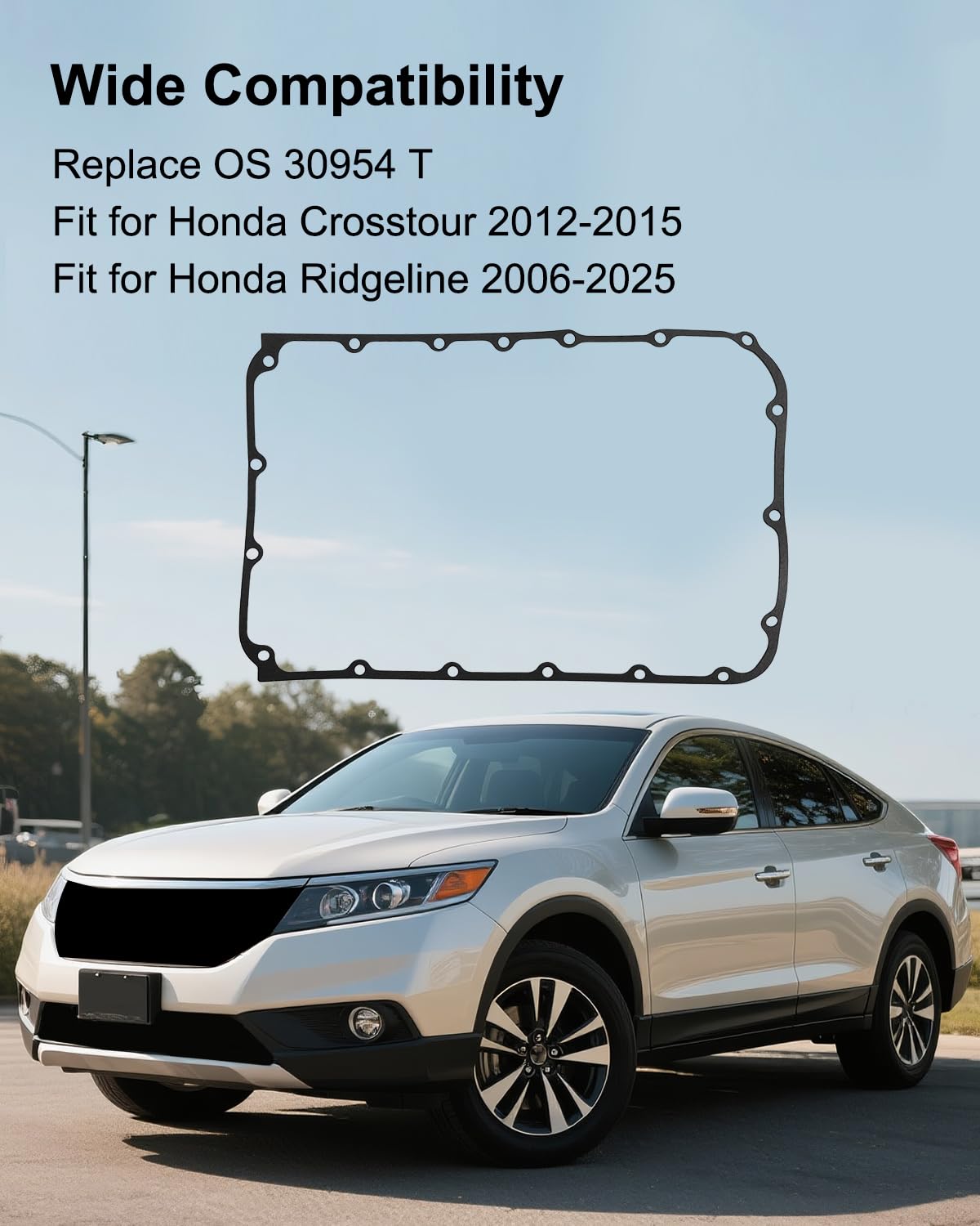 Engine Oil Pan Gasket Kit Replace OS 30954 T Fit for Honda Pilot Accord Crosstour Ridgeline Odyssey Passport