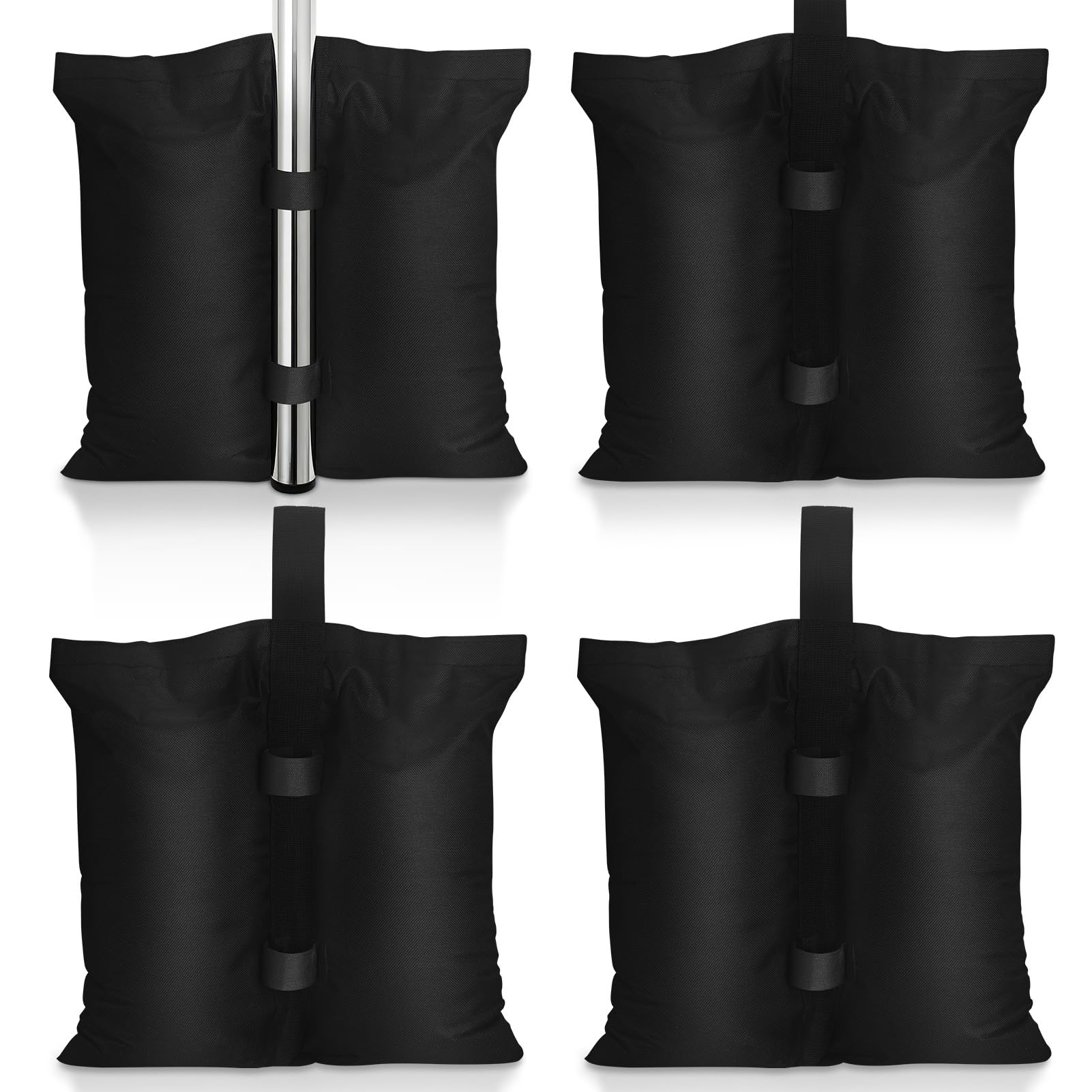 4 Pack Gazebo Weights Bags, 600D Gazebo Weight Bags for Pop up Canopy Tent Gazebos Legs Umbrella
