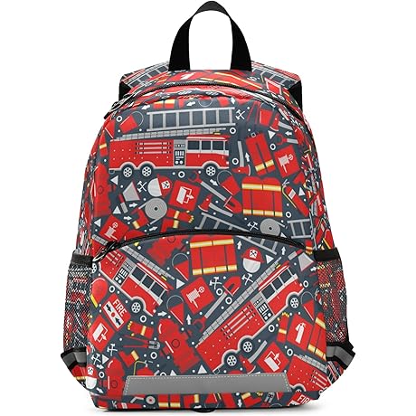 Whimsical Fire Truck Backpack for Little Adventurers
