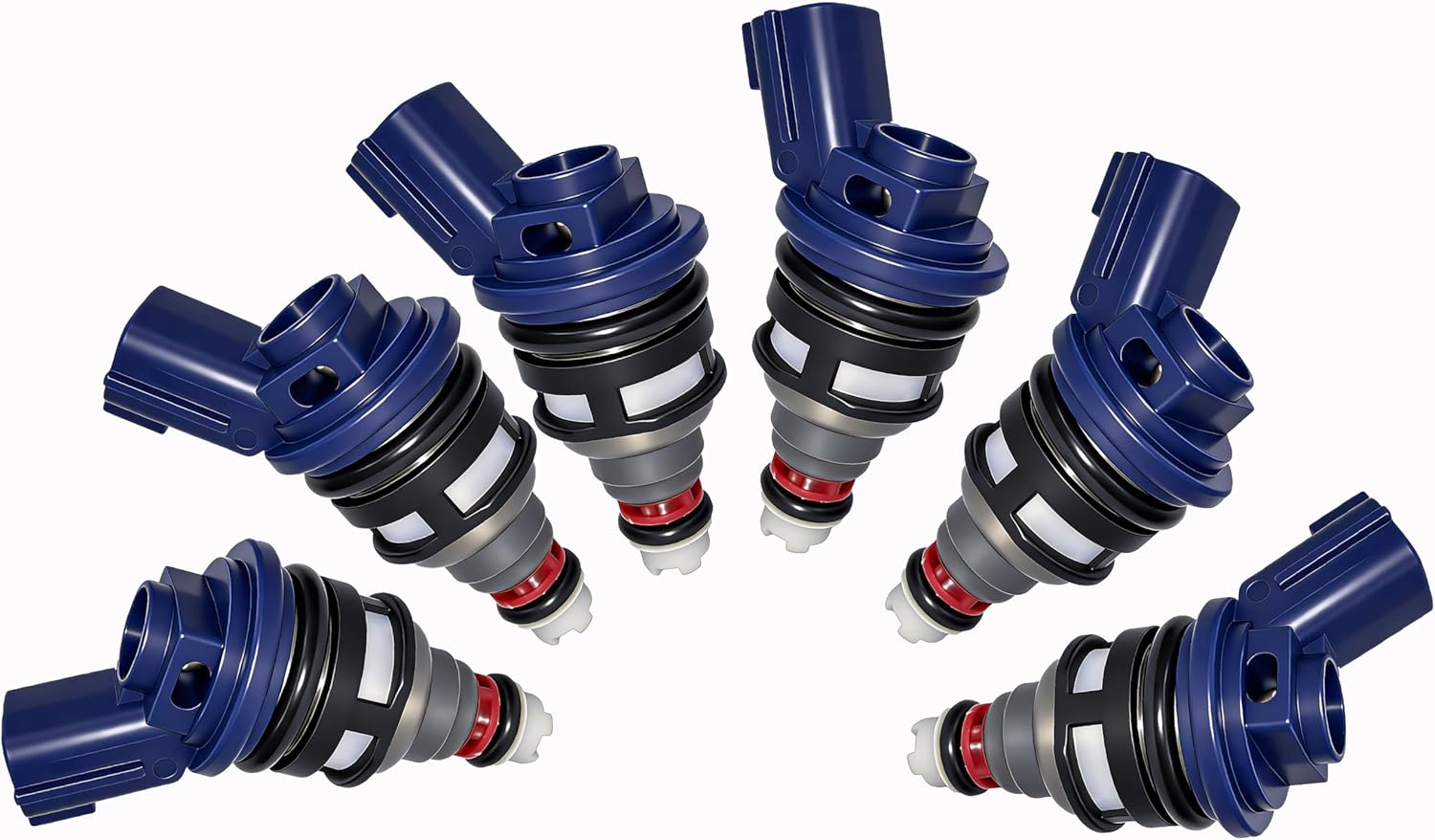 6PCS 370cc Fuel Injectors 1990-1996 Replacement For Nissan 300ZX 3.0 V6 / Skyline R33 GTS-t S2-ECR33, S1-ECR33 Replace OE# 16600-67U01,16600-67U00, 16600-67U10,FJ565, FJ284 (Fuel injector)
