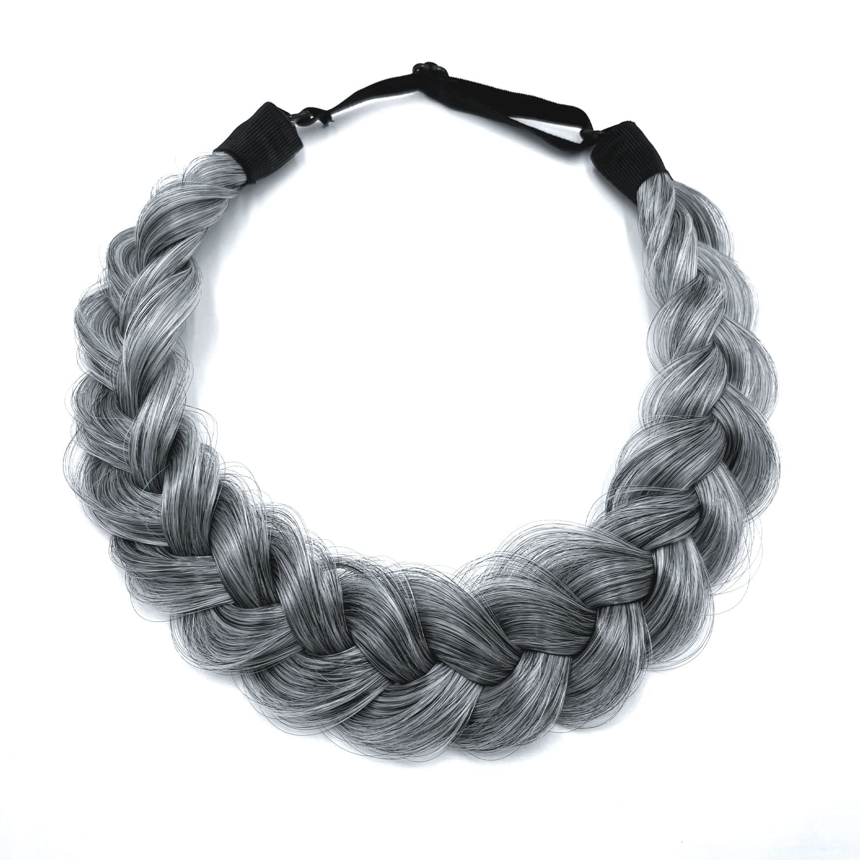 Synthetic Hair Braided Headband Wide Strands Wedding Fluffy Hair Accessory Amazon.com : Lurrose Synthetic Hair Braided 4PCS Headband  main image 2