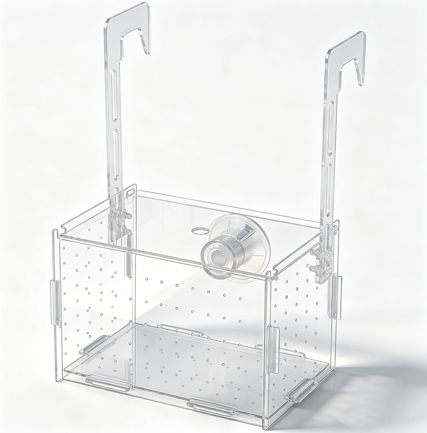 Fish Breeder Box for Fish Tank, Acrylic Fish Tank Divider, Easy to Install, 5.91"x3.94"x3.94", Clear, 1 Set