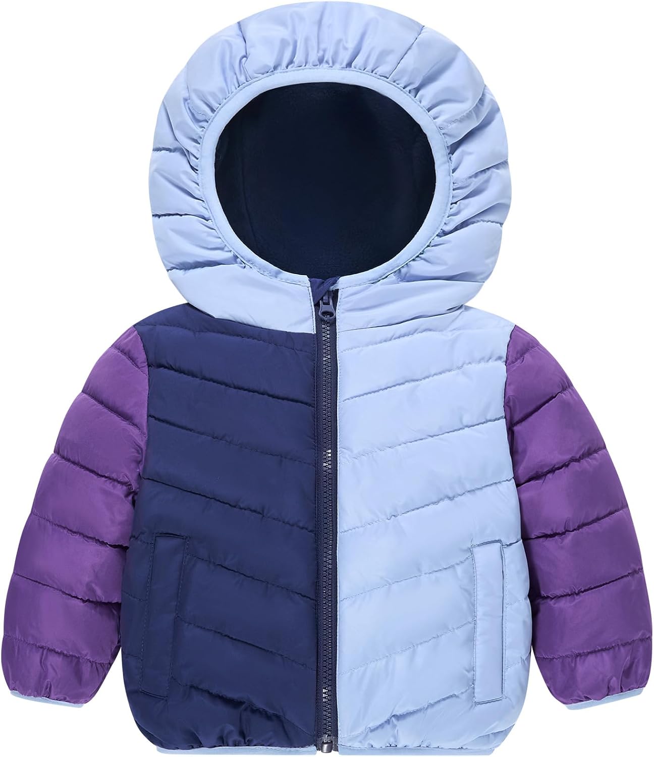 UNICOMIDEA Baby Boys' Color-Block Coat Lightweight Puffer Toddler Girl Jacket for 9-24 Months