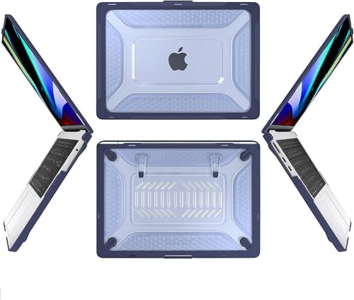 Miniatura 9 de Batianda Funda mejorada para MacBook Air de 15 pulgadas 2024 2023 versión M3 M2 Chip A2941, carcasa rígida protectora resistente con parachoques de