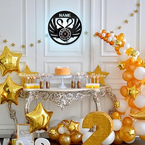 Miniatura 7 de QNTYCT Reloj de pared personalizado con estilo de coche, reloj de pared CustomArt con nombre personalizado, regalo perfecto para los amantes de los